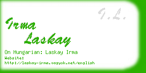 irma laskay business card